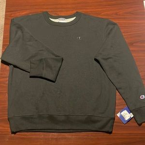 Men’s large Black Champion Crew Neck sweatshirt